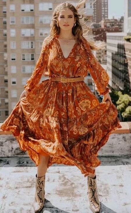 Spell and the Gypsy Collective Dresses & Skirts - Spell and the Gypsy Dress Aurora Boho Dress Burnt Ember